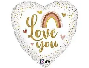 Сердце, Я тебя люблю, Бохо 18"/45 см