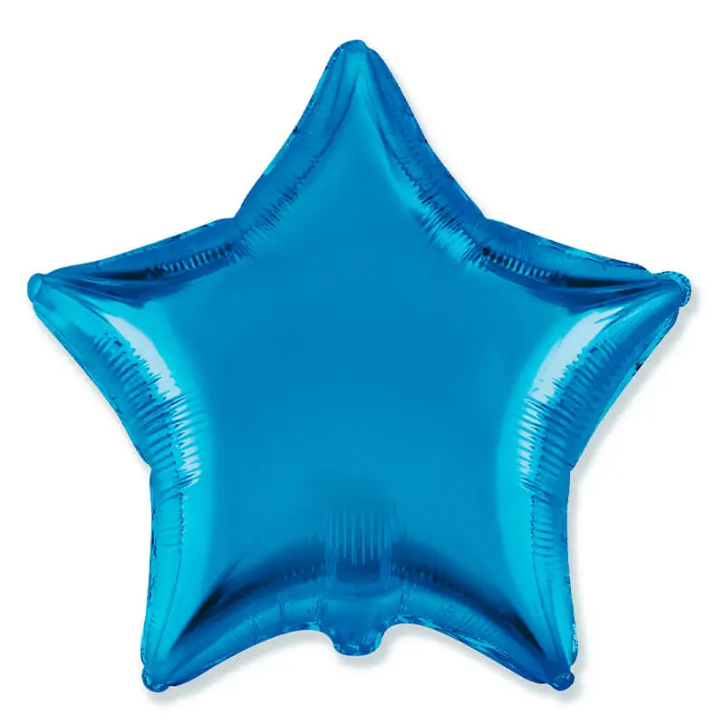 Звезда, Синий, 32"/80 см Воздушный шар - Звезда, Синий, 32"/80 см