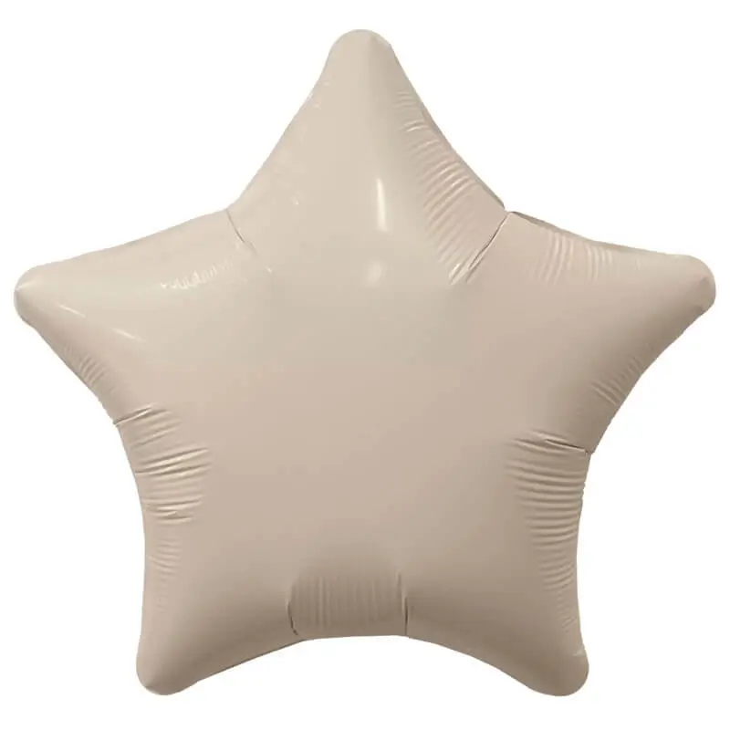 Воздушный шар - Звезда, Мистик крем, 32"/80 см