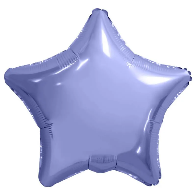 Воздушный шар - Звезда, Фиолетовый пастель, 32"/80 см