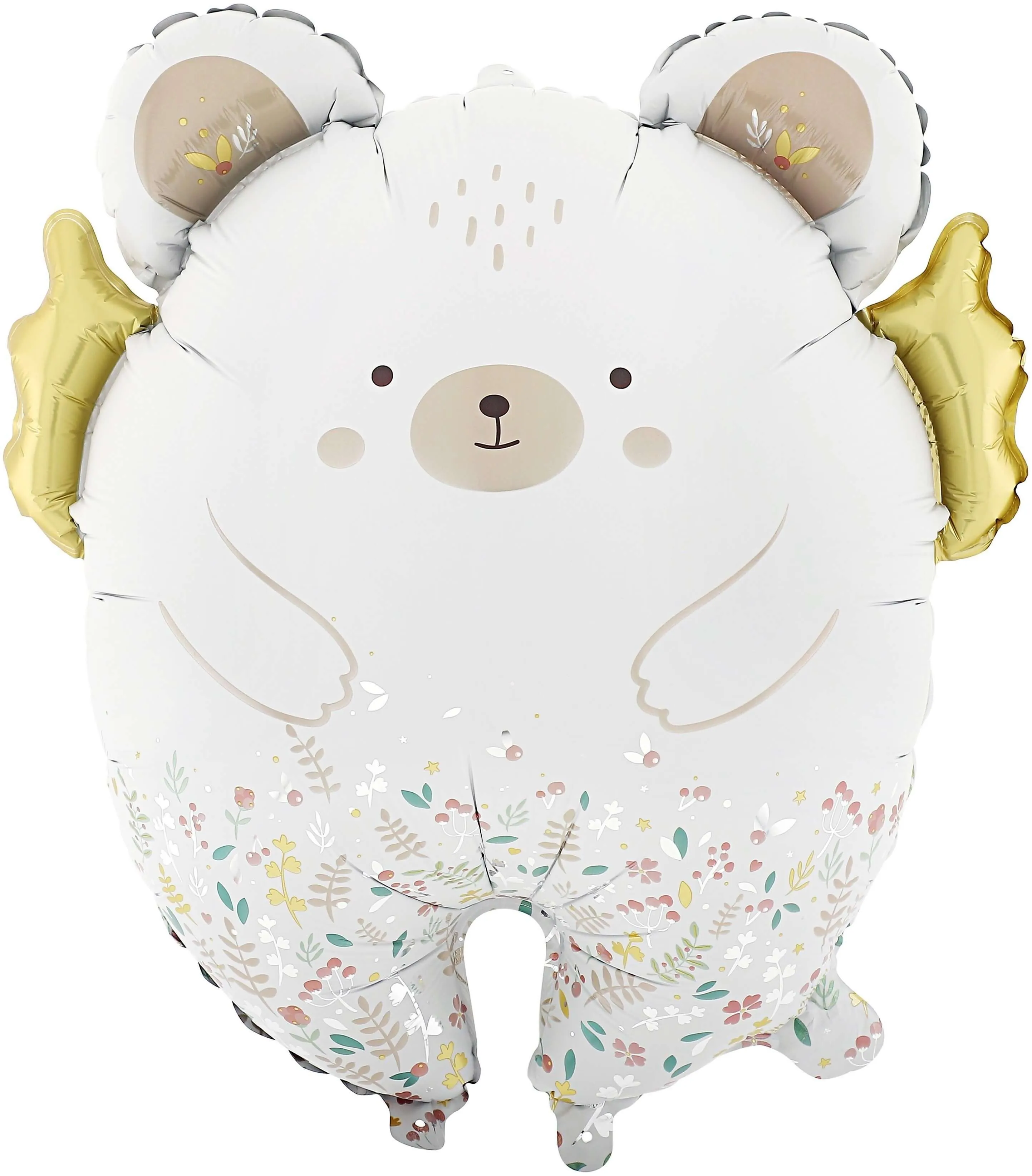 Воздушный шар - Фигура, Мишка с золотыми крылышками 23"/58 см
