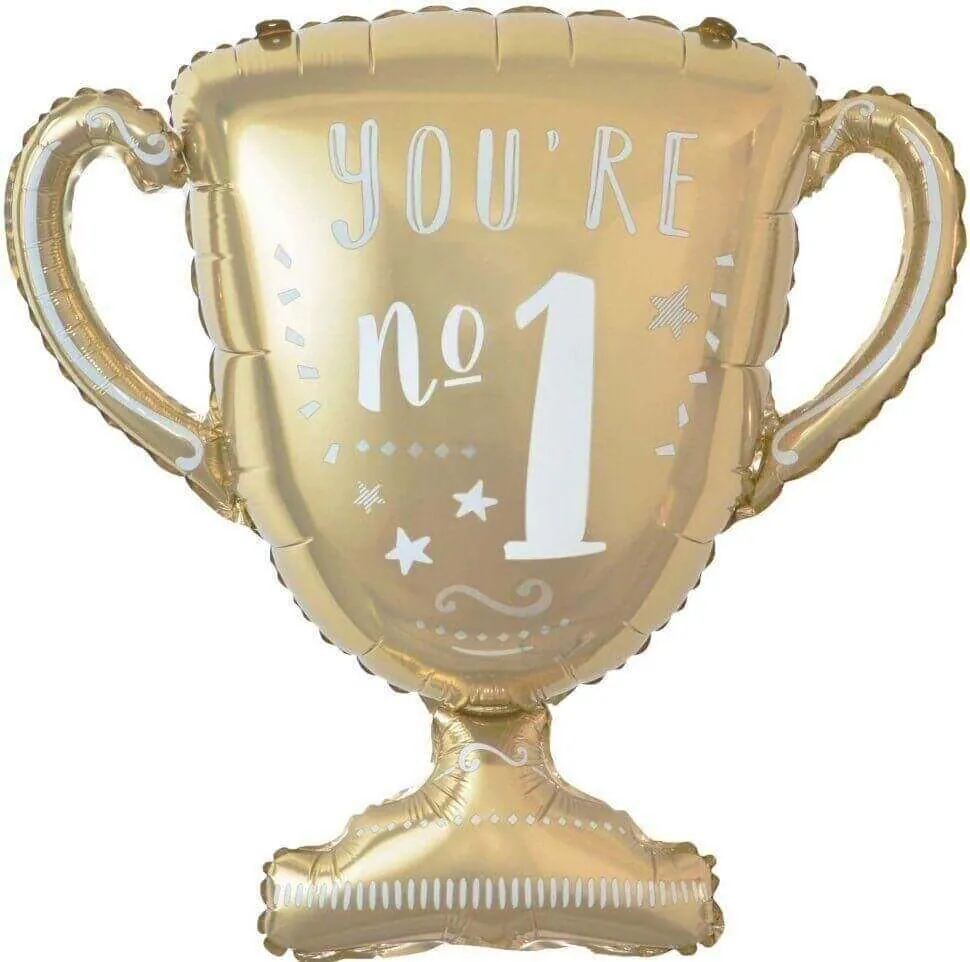 Воздушный шар - Фигура, Кубок чемпиона Ты №1, золото 31"/78 см