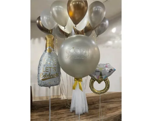 Воздушный шар - Шар на Девичник, Прощание с фамилией (с сердцем) нежность