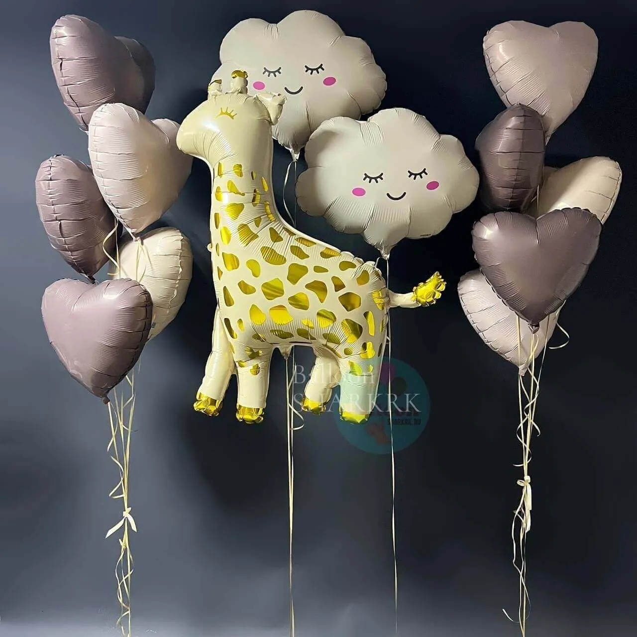 Воздушный шар - Жирафчик на выписку