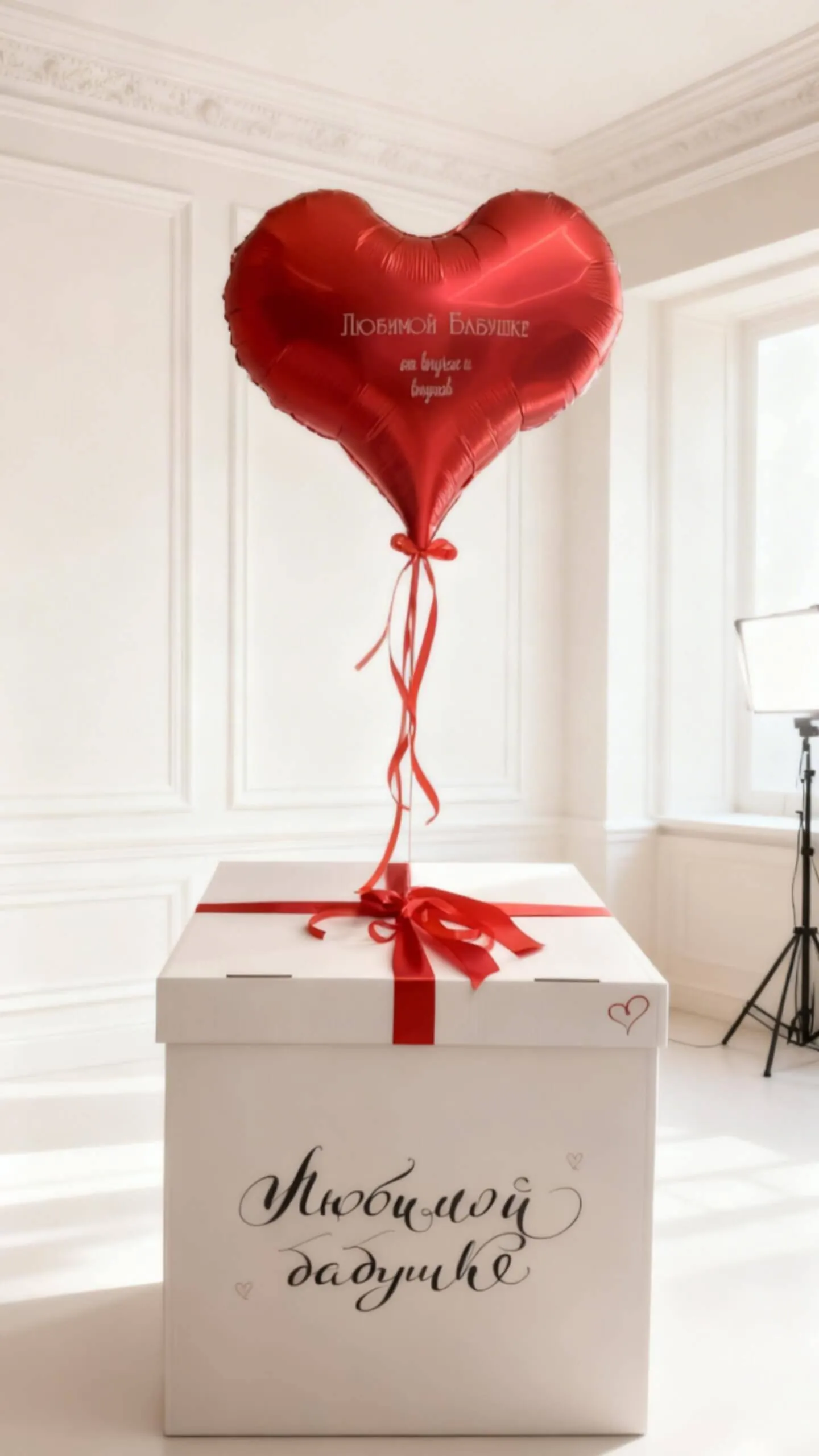 Воздушный шар - Коробка любимой бабушке/маме/дочке
