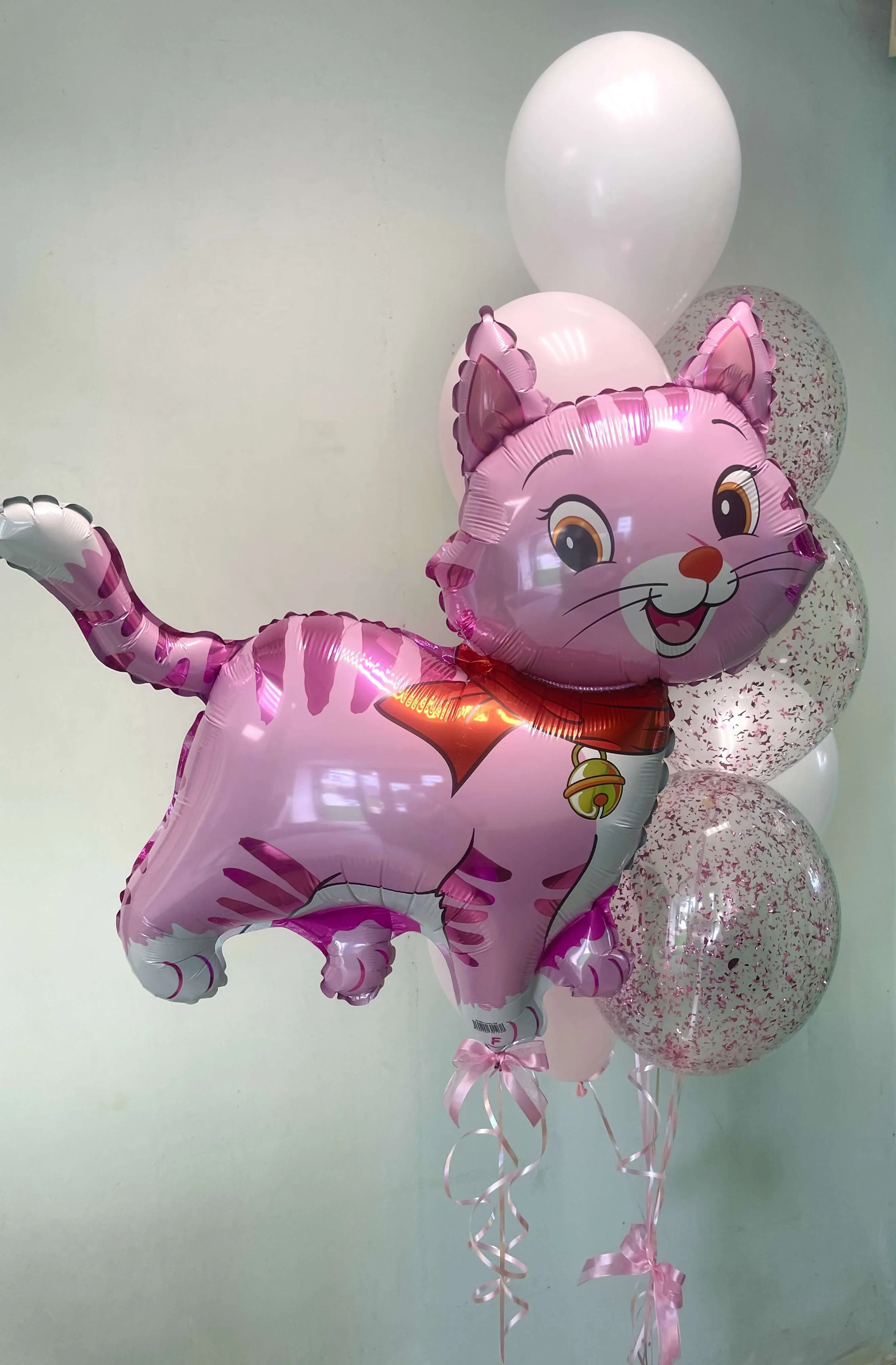 Воздушный шар - Котенок+ фонтан