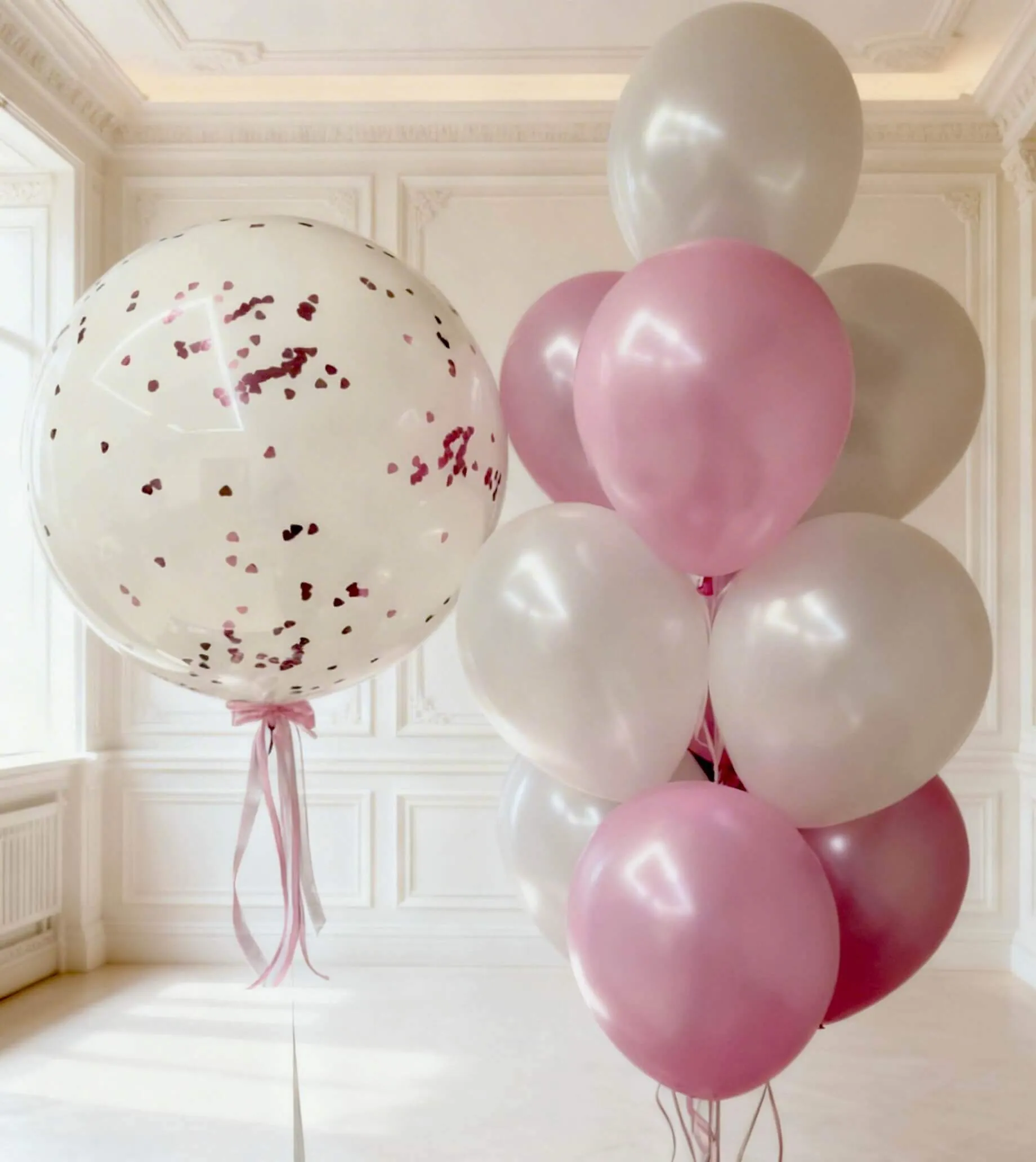 Комплект Розовое сердце Воздушный шар - Комплект Розовое сердце