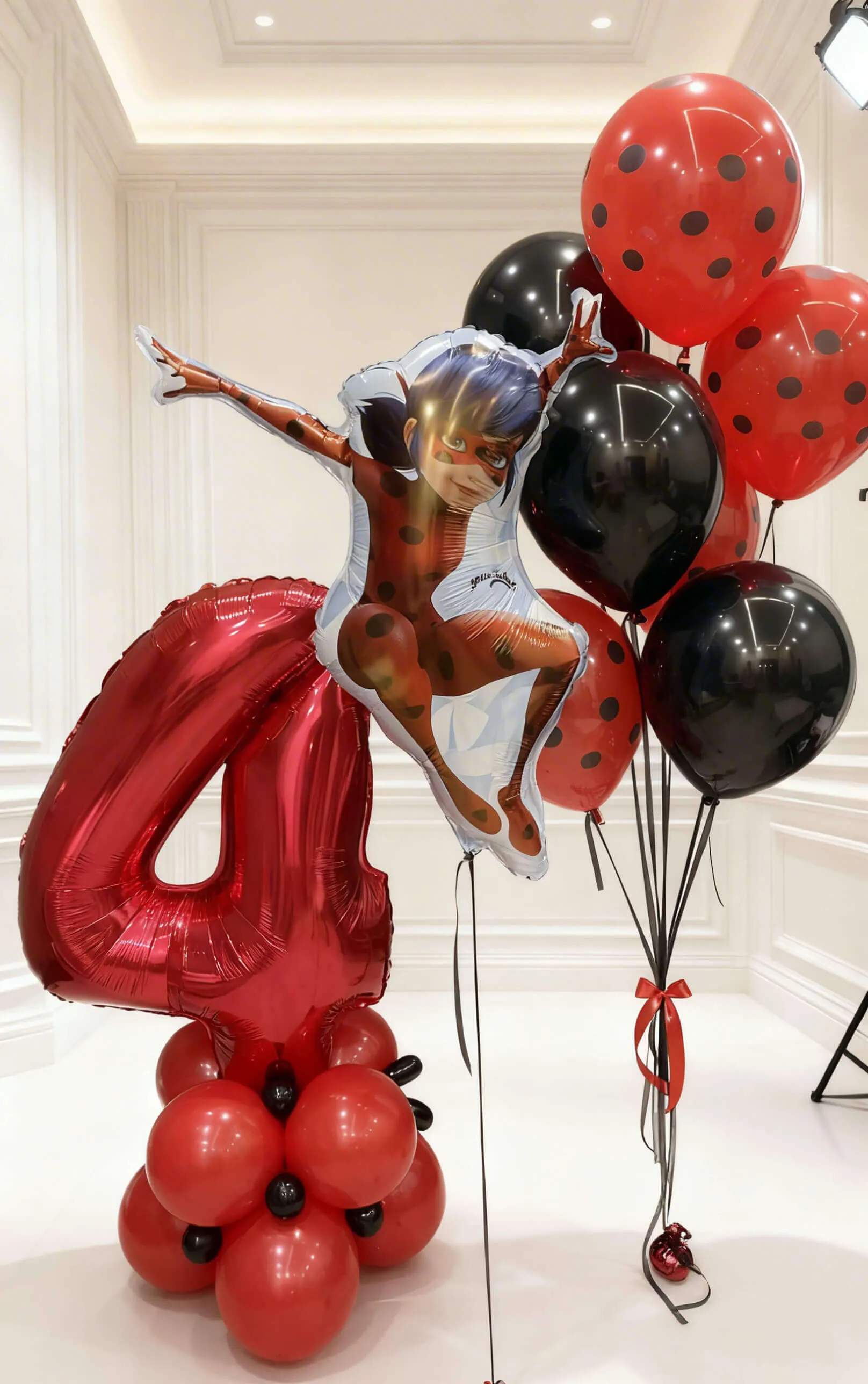 Воздушный шар - Комплект Леди Баг с цифрой