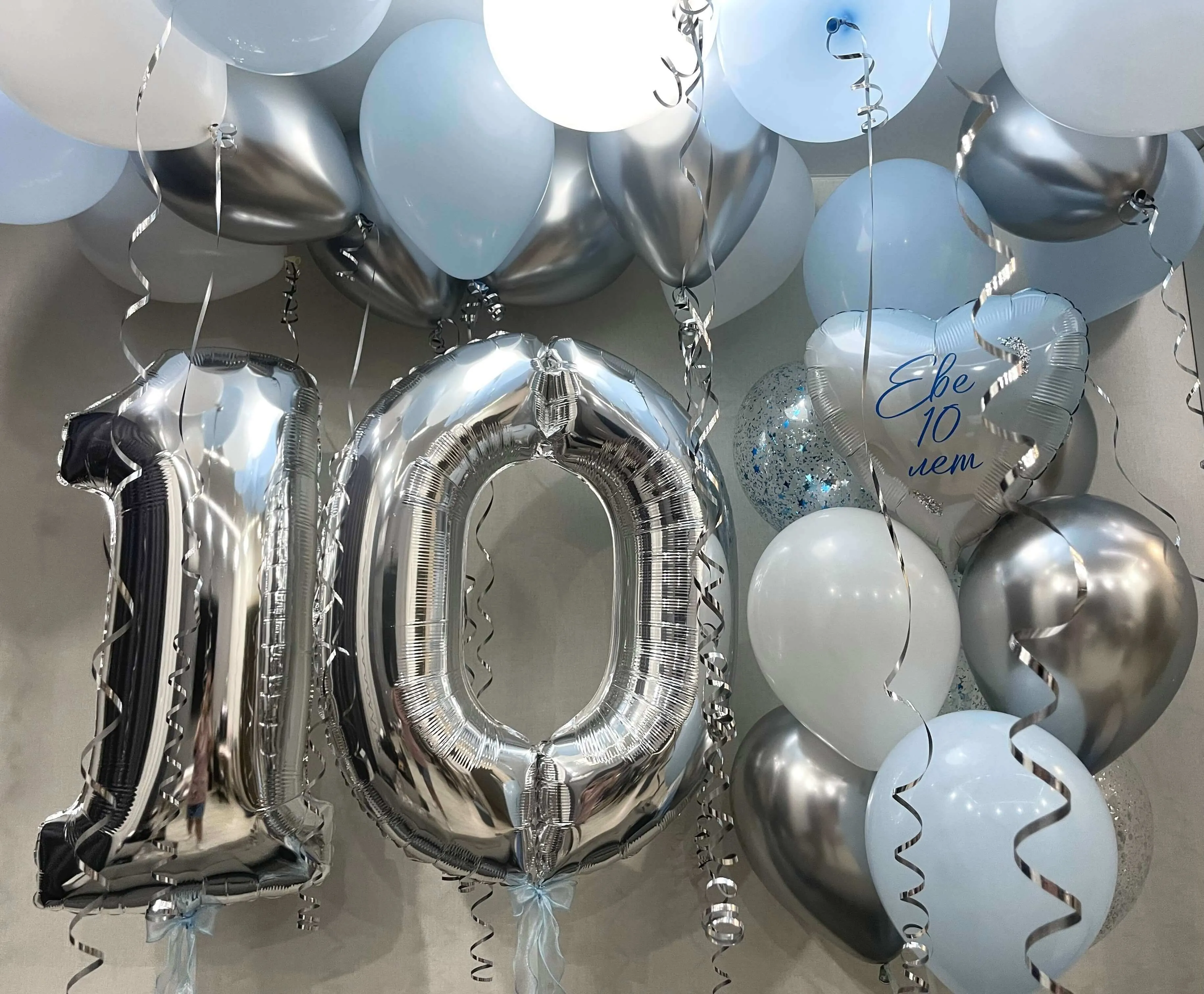 Воздушный шар - Комплект голубое сияние