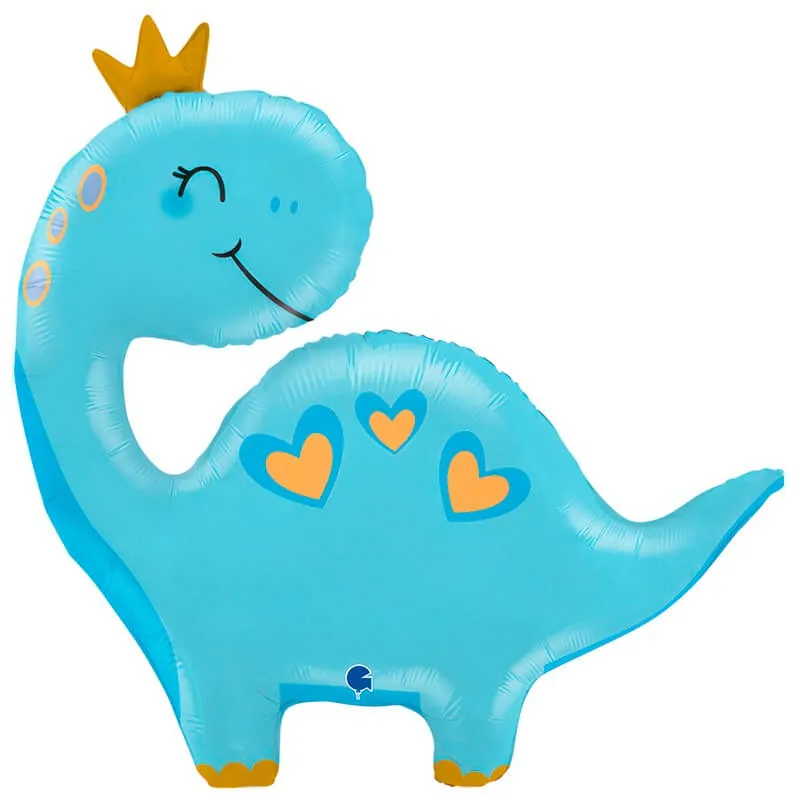 Воздушный шар - Фигура, Голубой динозавр, 44"/112 см
