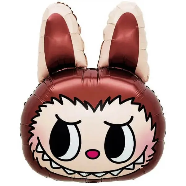 Воздушный шар - Фигура, Плюшевый эльф, Голова, Коричневый, 27"/69 см