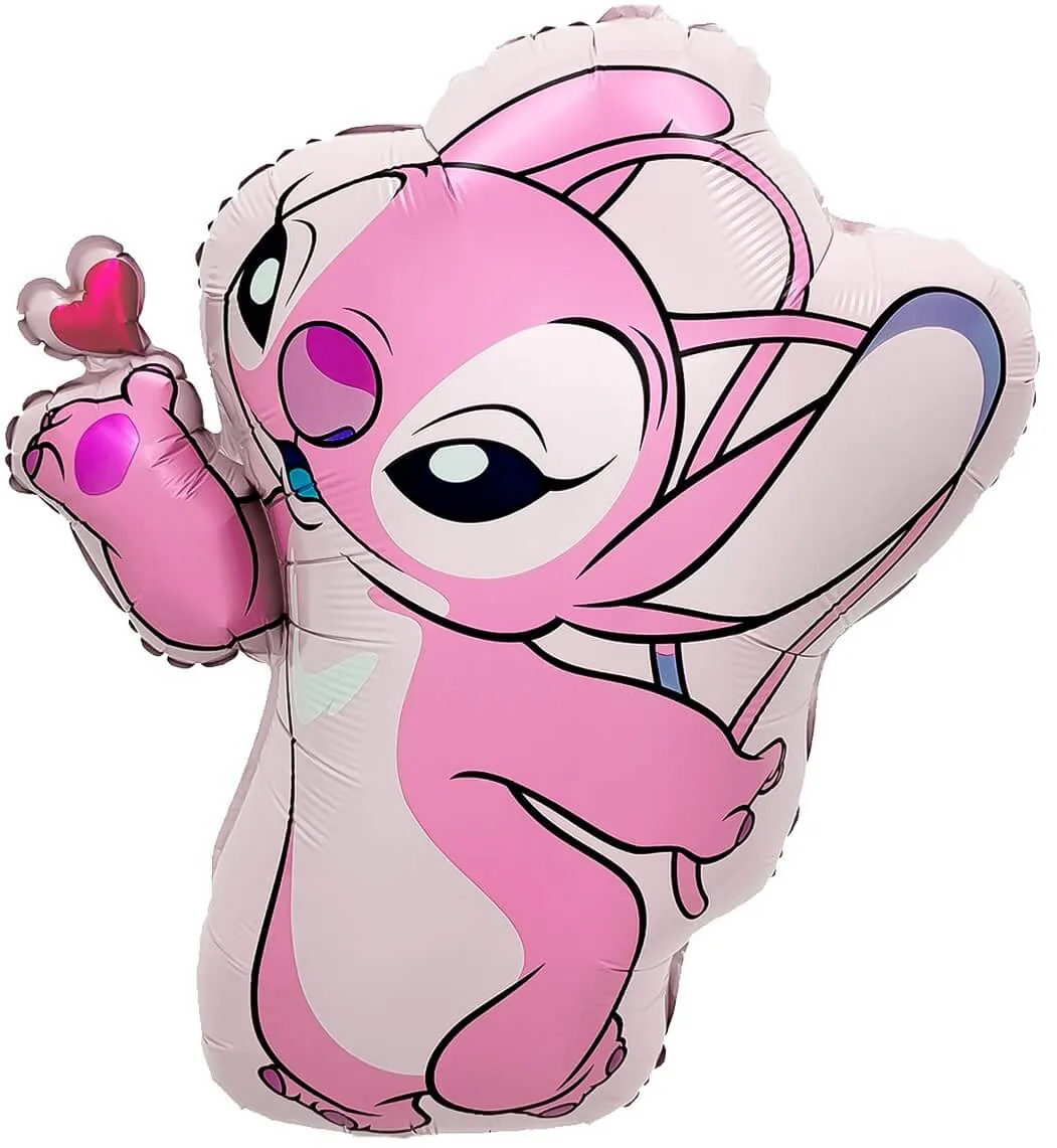 Воздушный шар - Фигура, Любимый Монстрик с сердечком, розовый 26''/66 см 