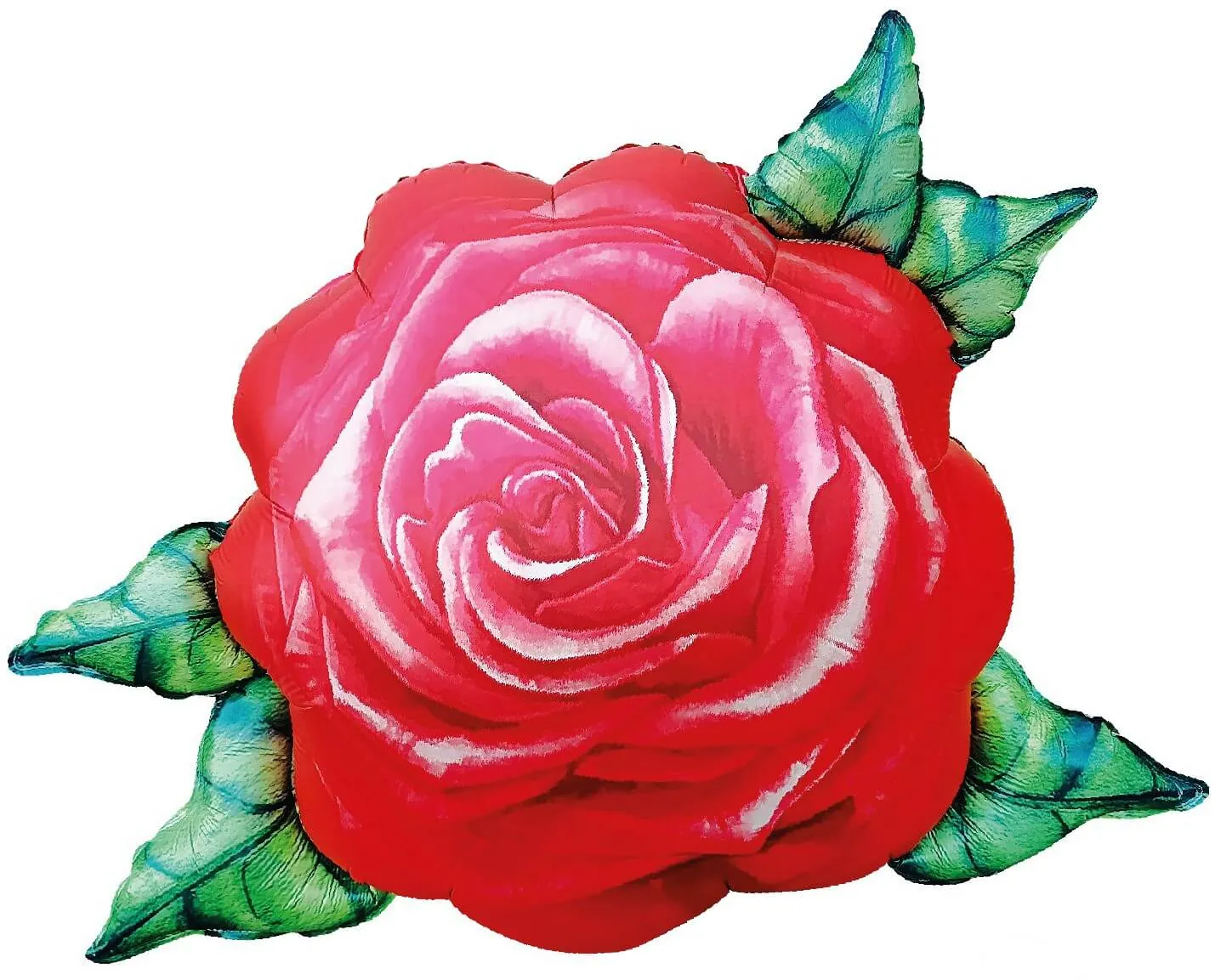 Воздушный шар - Фигура, Цветок, Акварельная роза, Красный 32''/81 см 