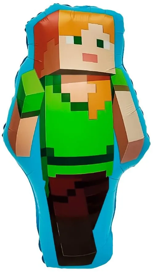 Воздушный шар - Фигура, Пиксельная девушка 29''/74 см 