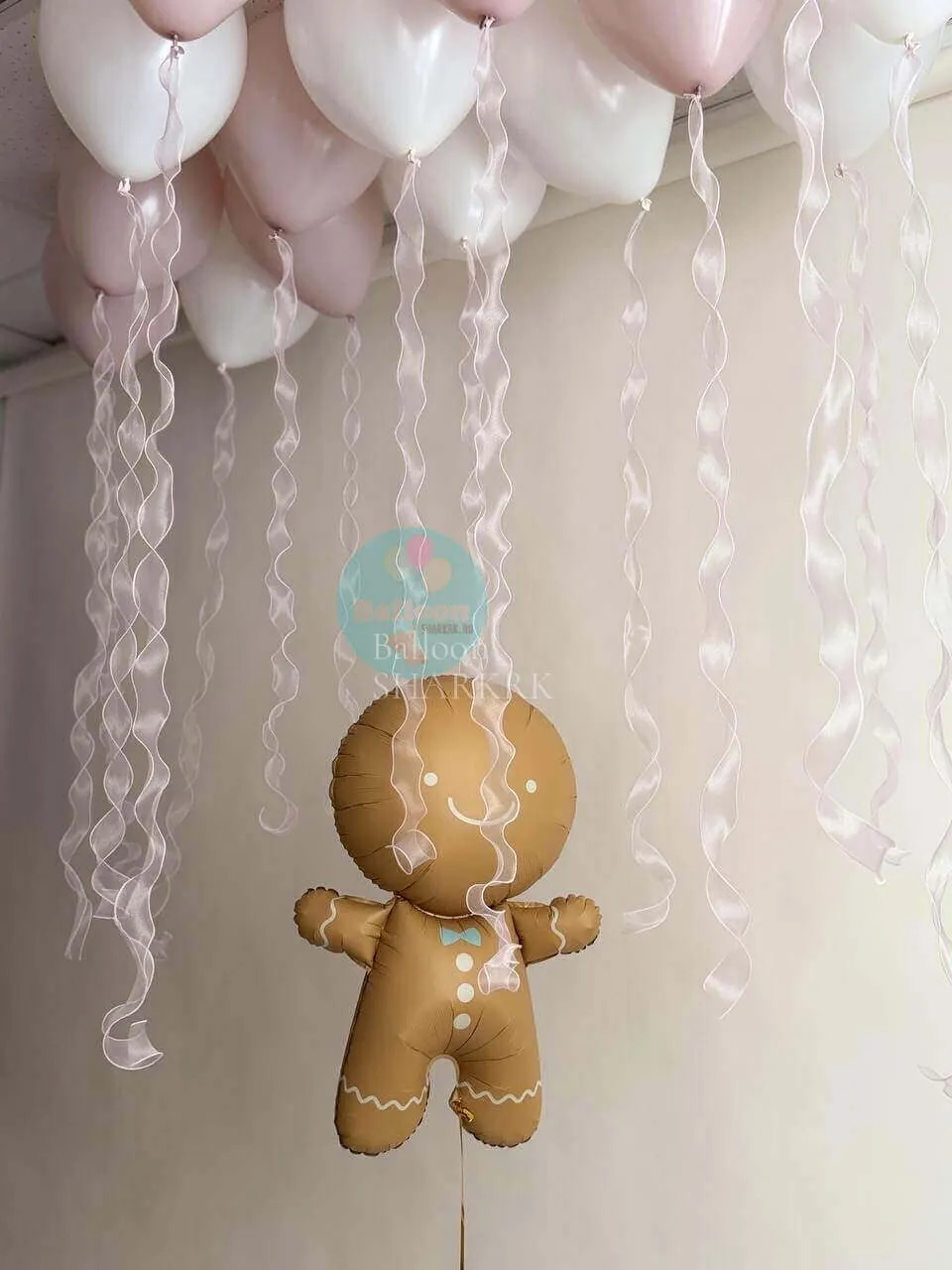 Воздушный шар - Пряня и шары на витой ленте