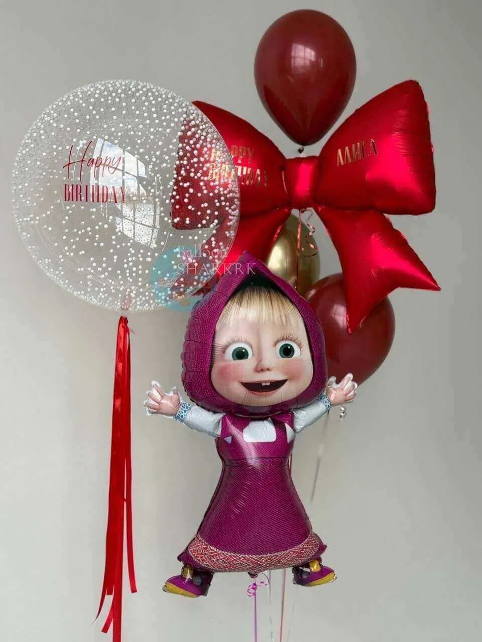 Воздушный шар - Маша и снежный шар