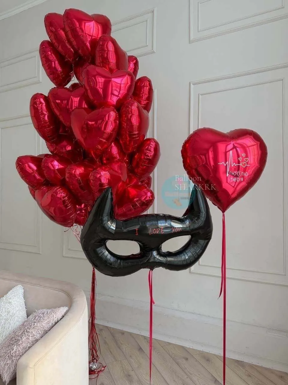 Любовь в маске Воздушный шар - Любовь в маске