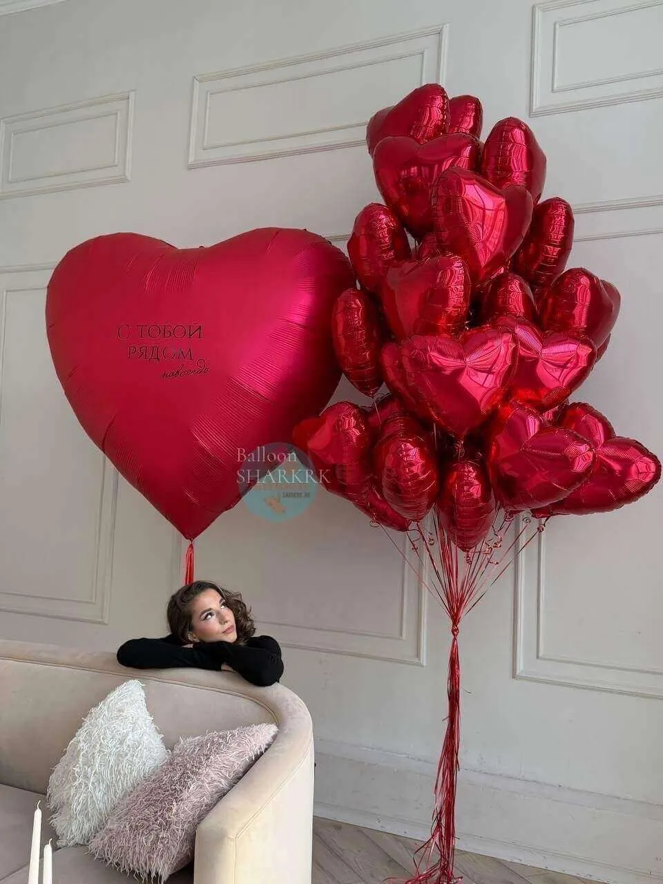 Воздушный шар - Тотал Ред Большой комплект