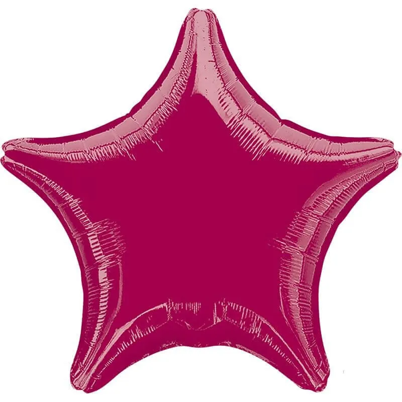 Звезда, Ягодный, 18"/45 см Воздушный шар - Звезда, Ягодный, 18"/45 см