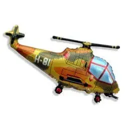 Воздушный шар - Фигура, Вертолет, Военный, 39"/97 см