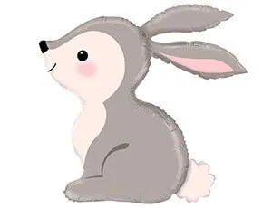 Воздушный шар - Фигура, Зайка, 36"/91 см