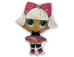 Воздушный шар - Фигура, Куклы ЛОЛ, DIVA, 35"/87 см