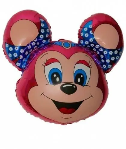 Воздушный шар - Фигура, Мышонок Бабси, Фуксия, 30"/75 см