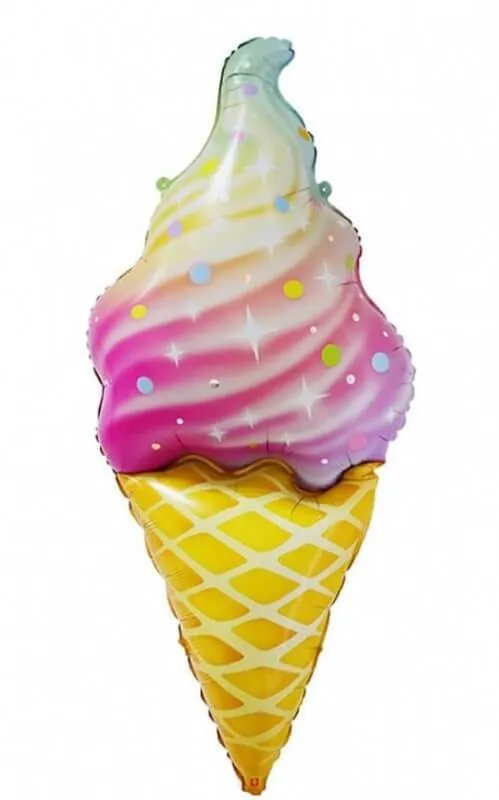 Воздушный шар - Фигура, Сладости, Мороженое Искрящееся, 47"/117 см