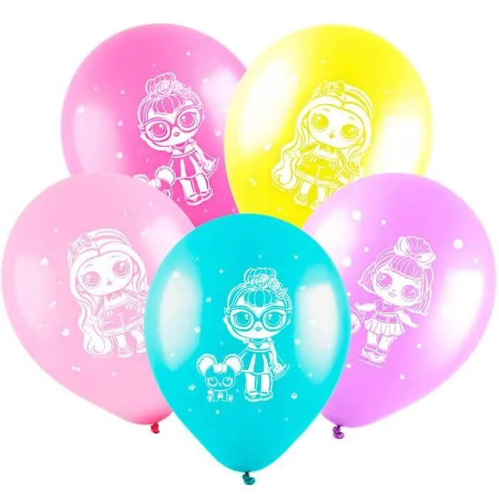 Гелиевый шар, Куклы, 12"/30 см