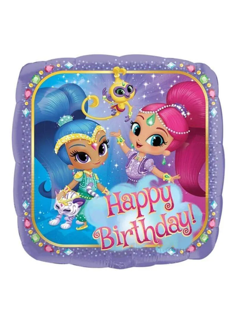 Воздушный шар - Квадрат, СДР, Шиммер и Шайн, 18"/45 см