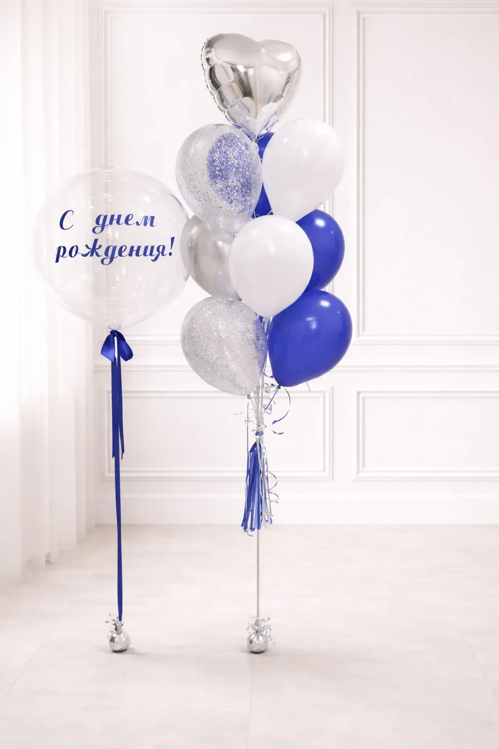 Воздушный шар - Баблс с надписью и Фонтан