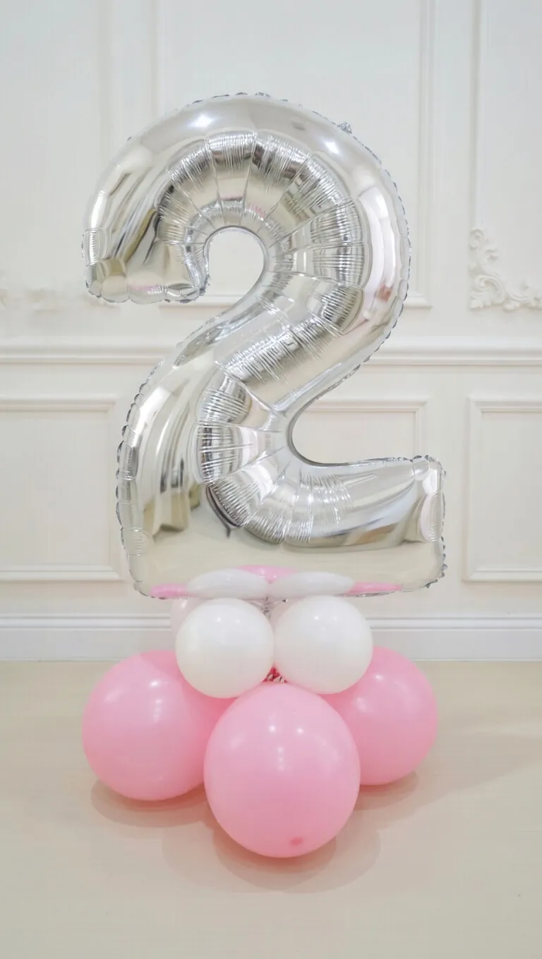 Воздушный шар - Цифра на подставке