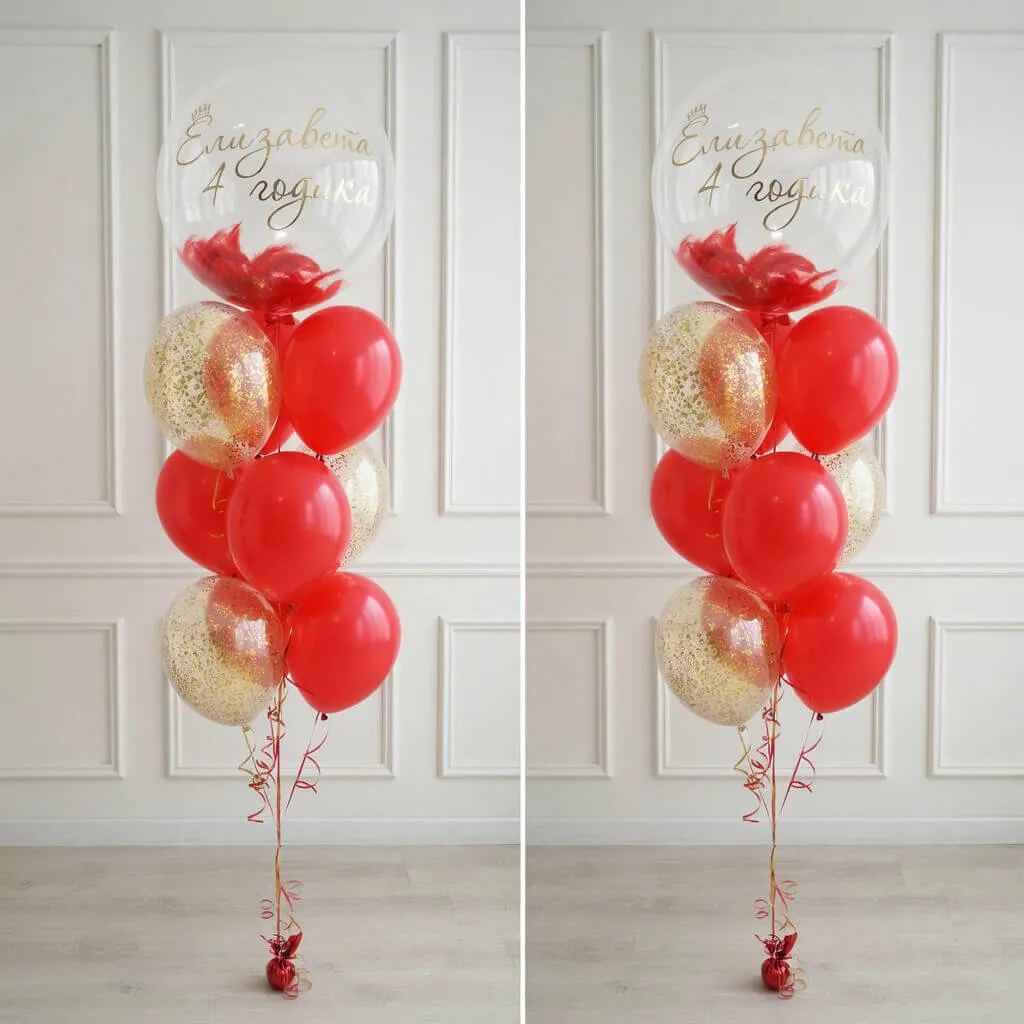 Воздушный шар - Фонтан с Баблс №9