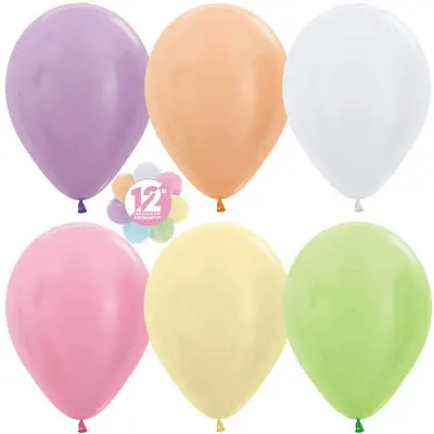 Гелиевый шар, Ассорти, Перламутр, 12"/30 см