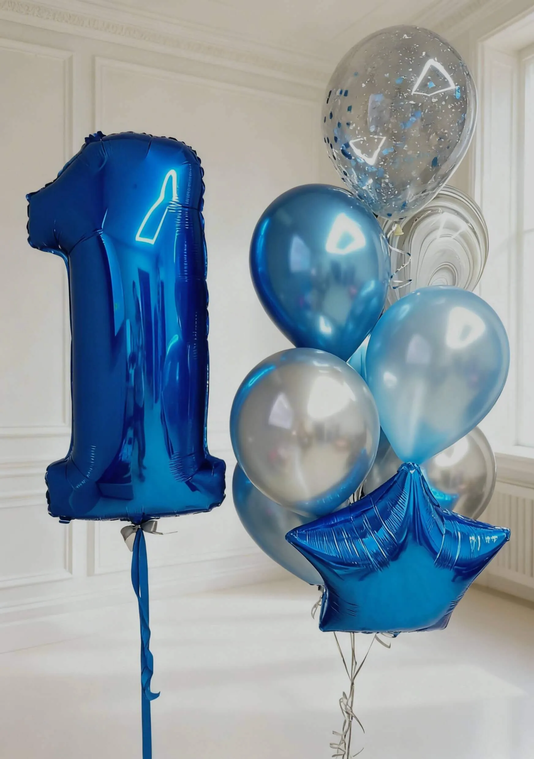 Воздушный шар - Набор Синий на годик