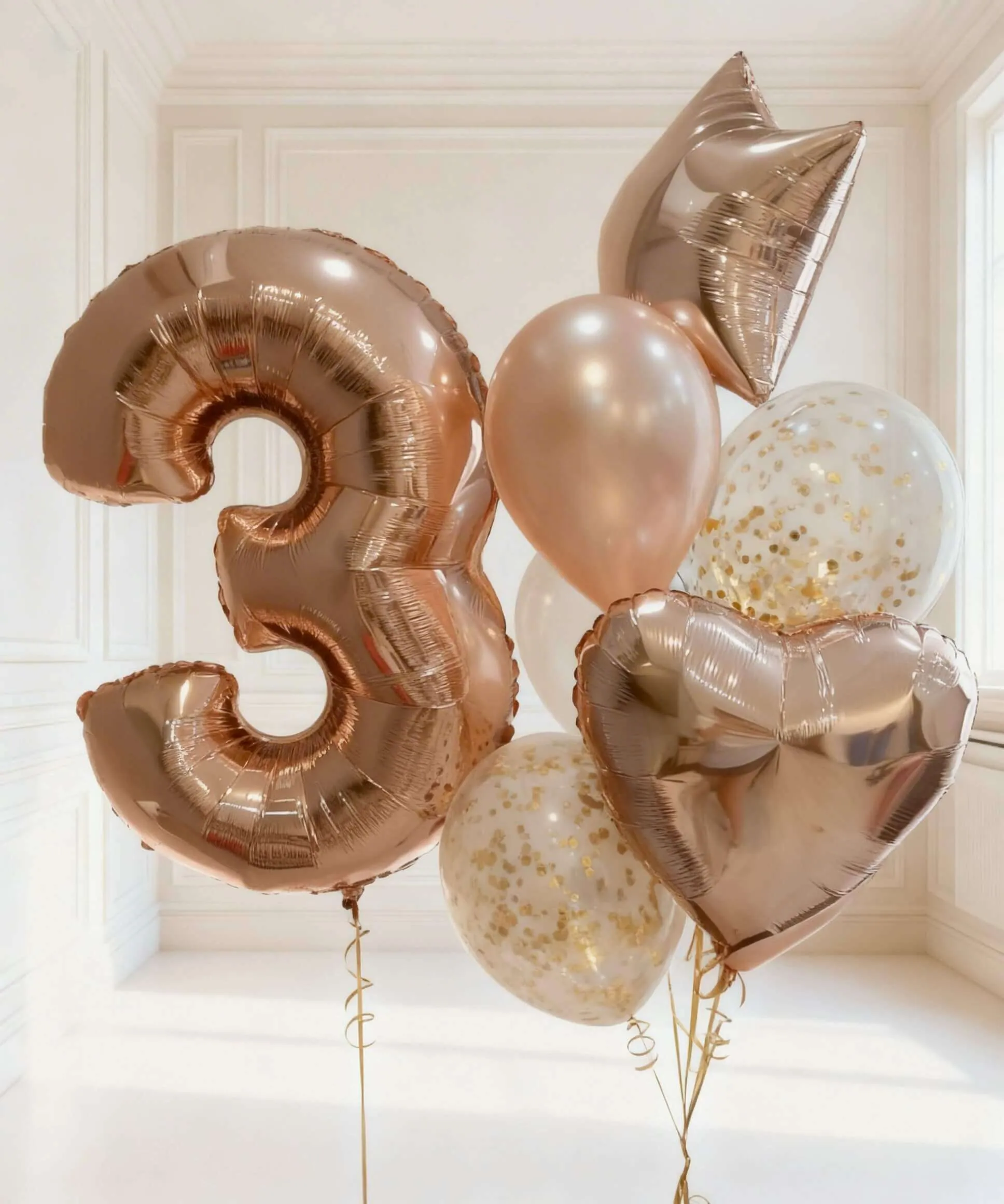 Воздушный шар - Набор Розовое золото