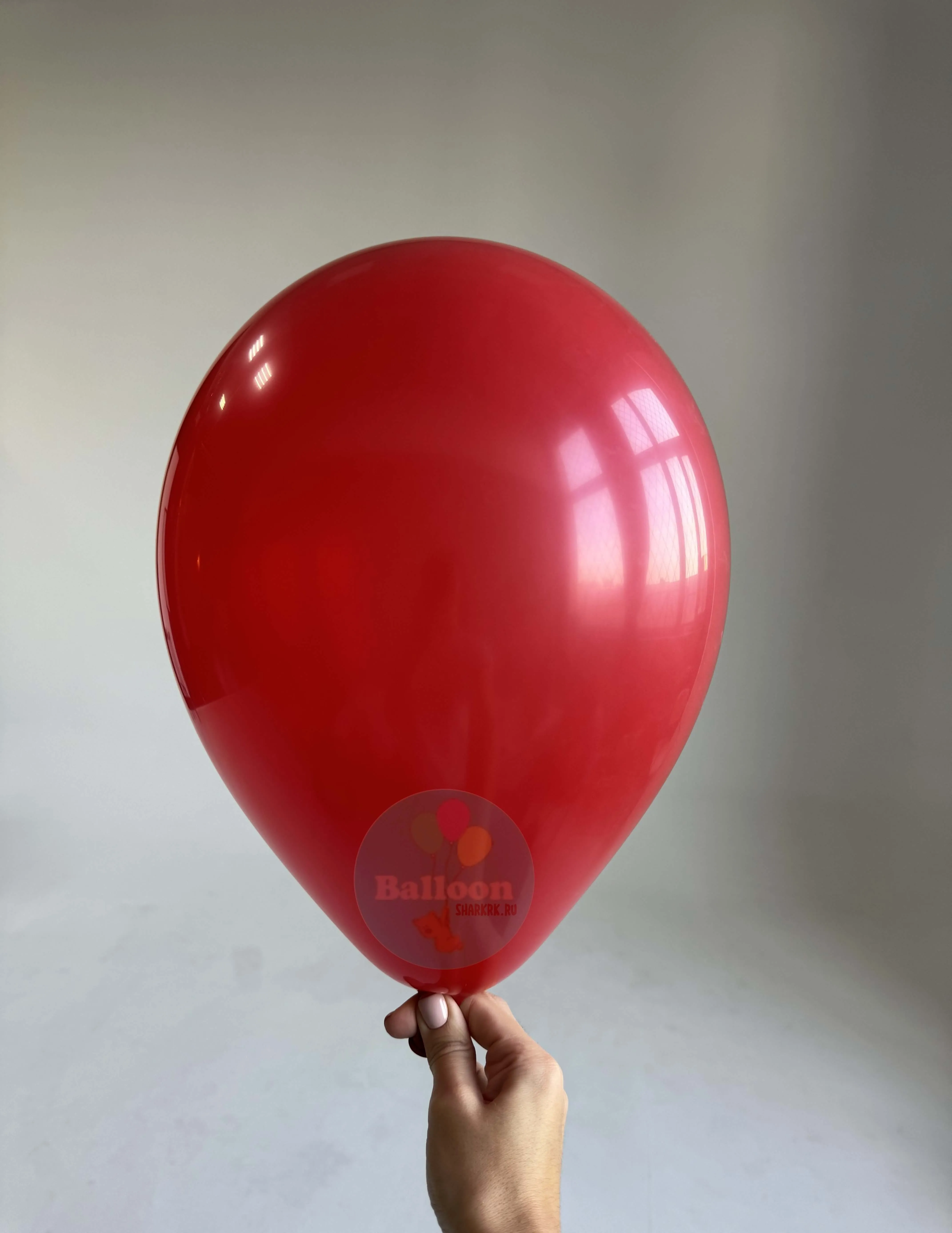 Гелиевый шар, Красный, 12"/30 см