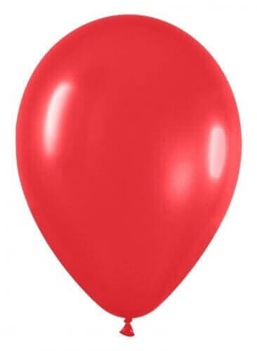 Гелиевый шар, Красный, 12"/30 см