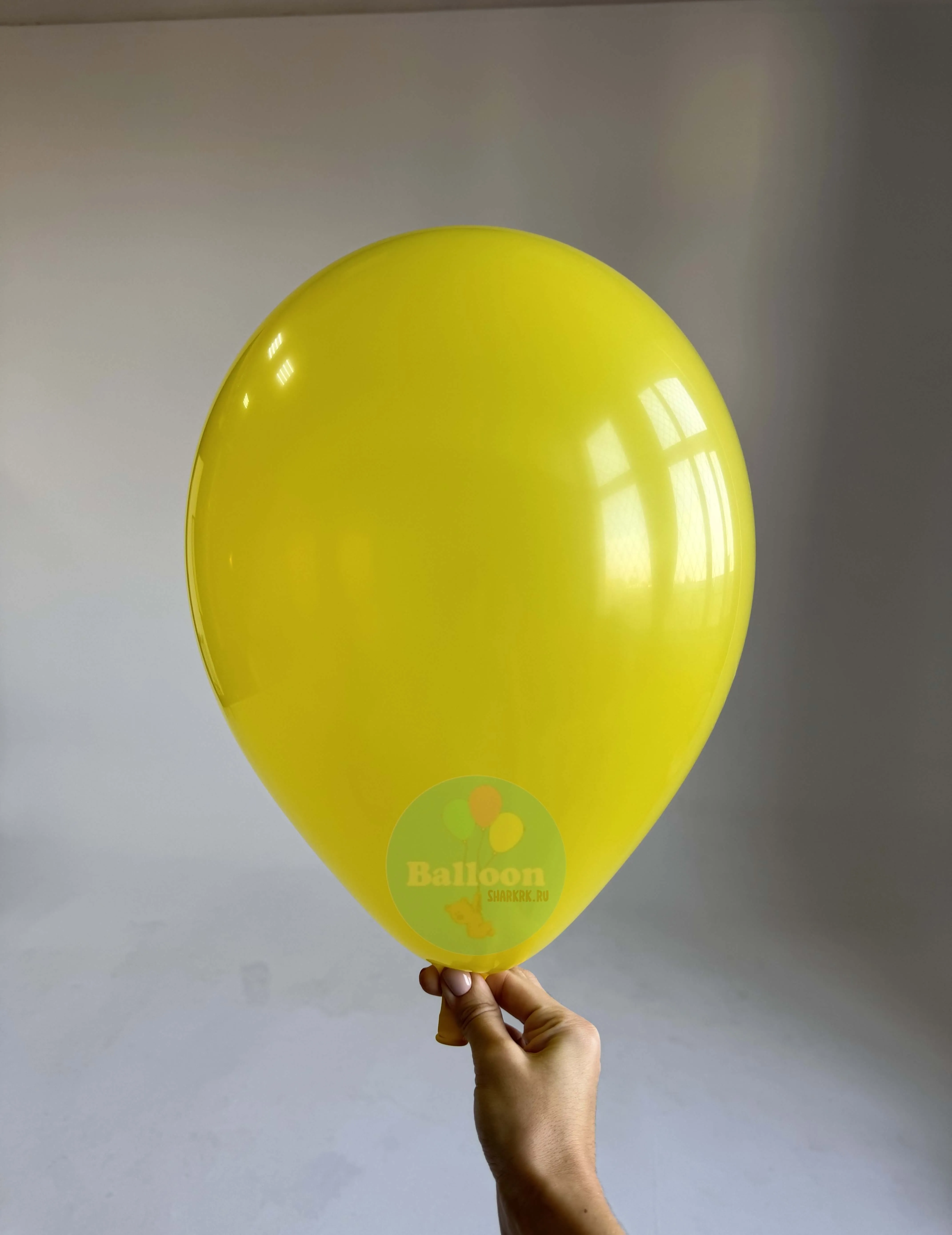 Гелиевый шар, Жёлтый, 12"/30 см