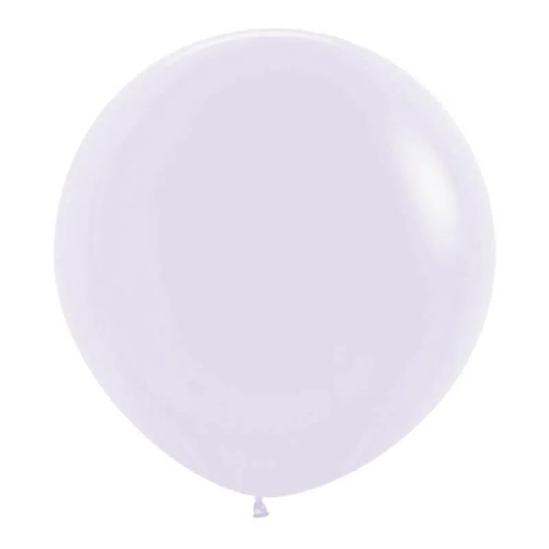 Воздушный шар - Гелиевый шар, Сиреневый макарунс, 24"/60 см