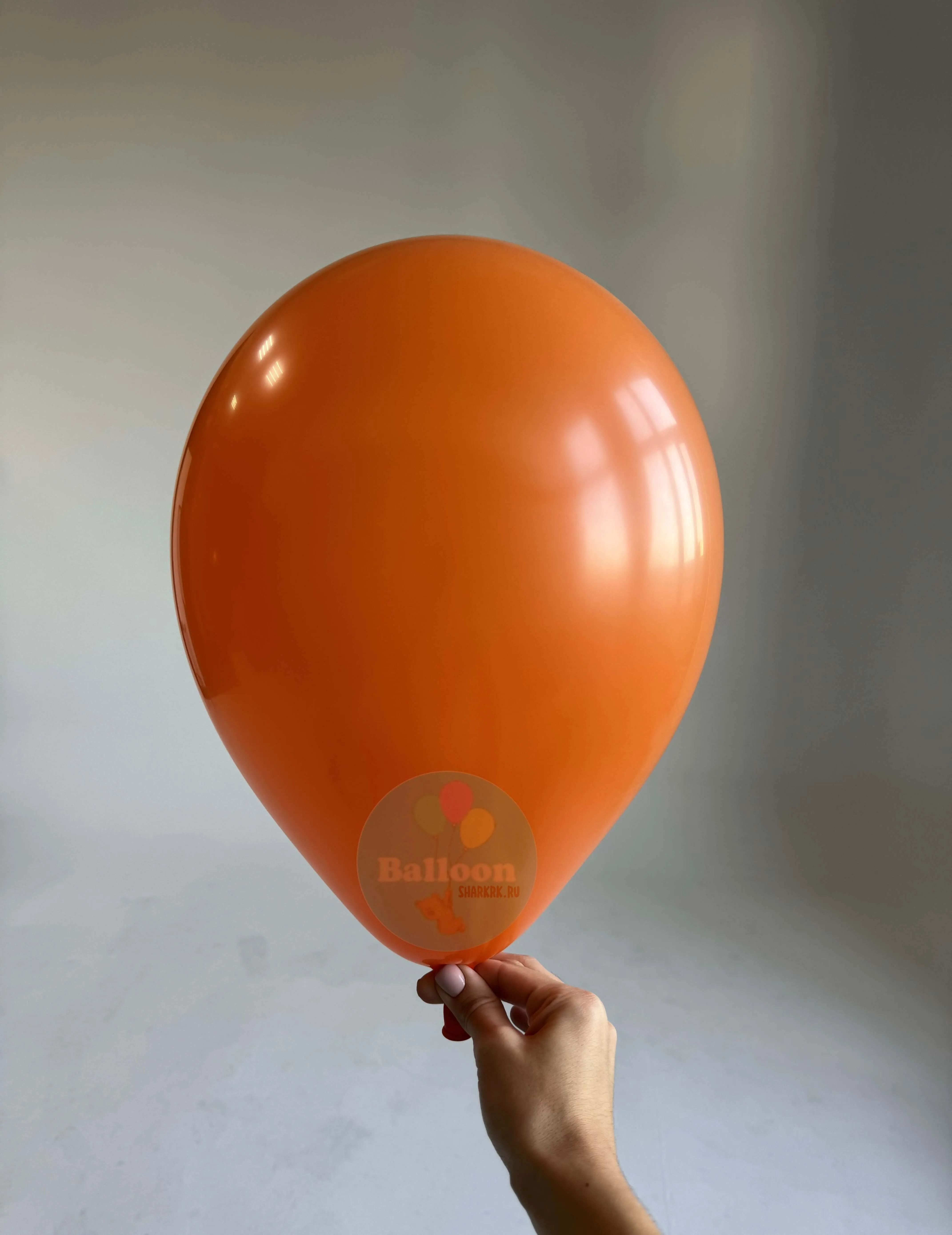 Гелиевый шар, Оранжевый, 12"/30 см