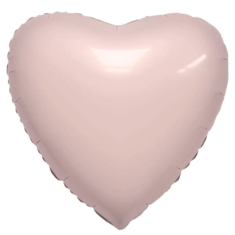 Сердце, Пыльная роза, 18"/45 см Воздушный шар - Сердце, Пыльная роза, 18"/45 см