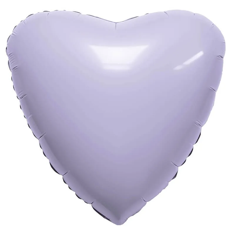 Воздушный шар - Сердце, Лаванда, 18"/45 см