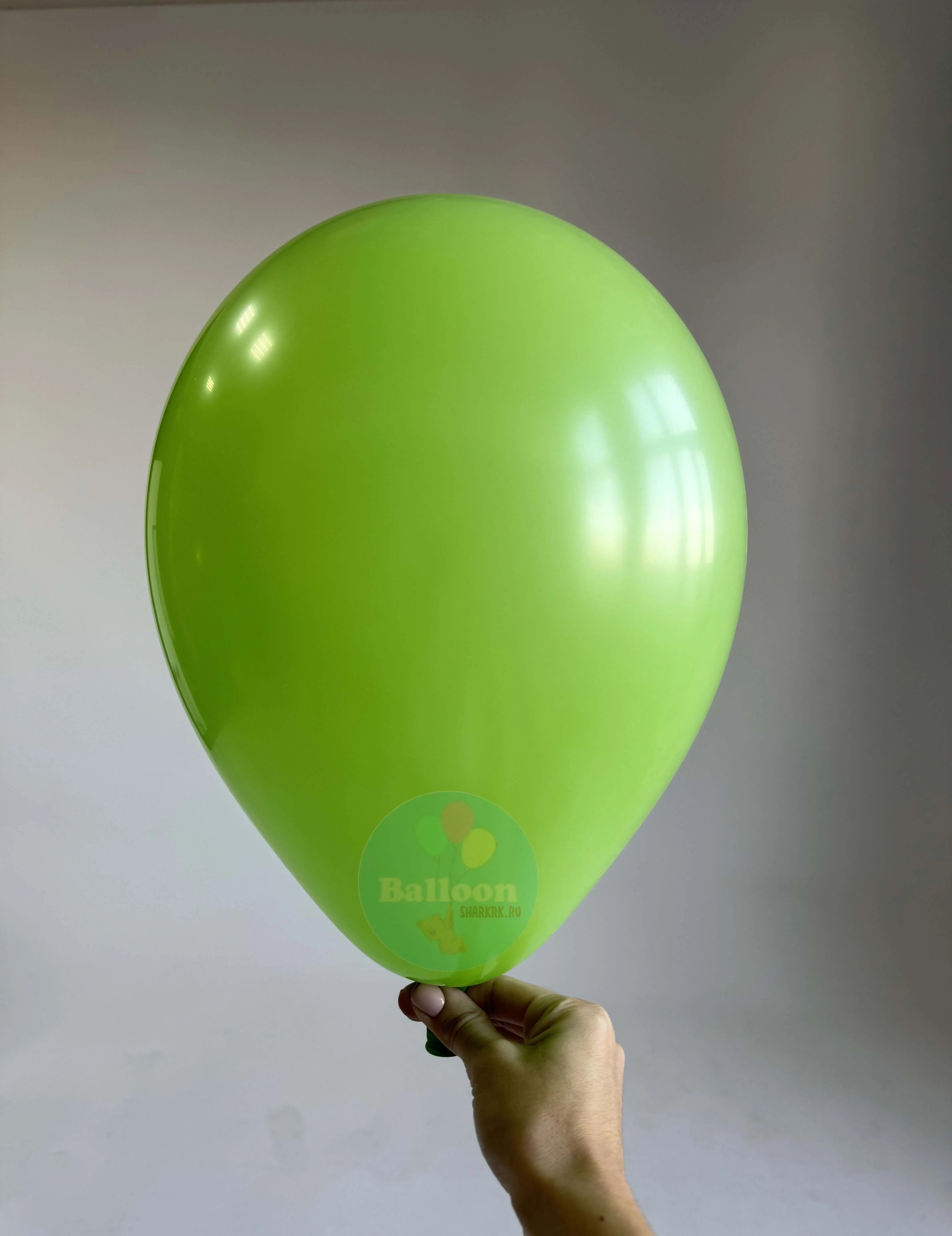 Гелиевый шар, Зелёный, Лайм 12"/30 см