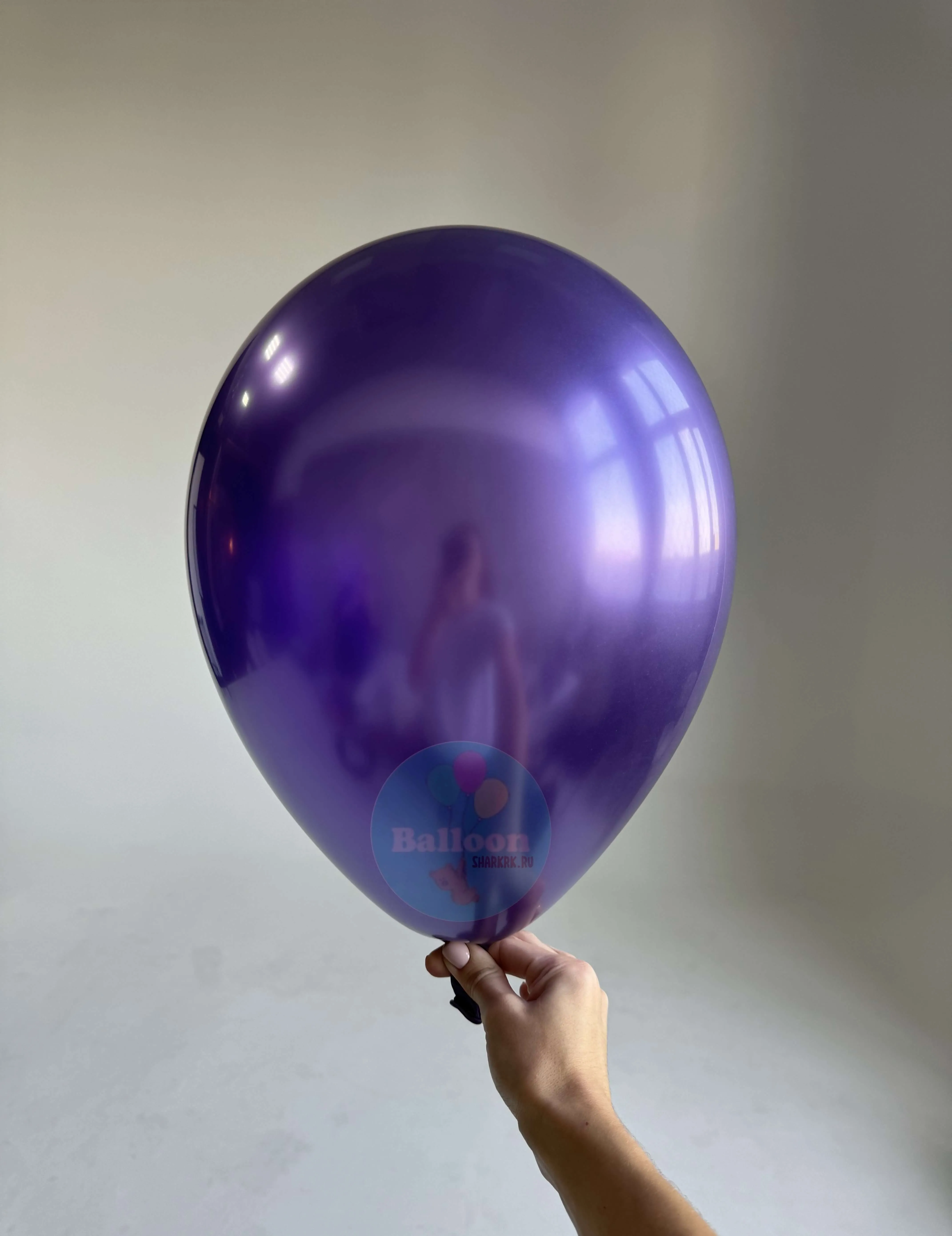 Гелиевый шар, Зеркальные, Фиолетовый Рефлекс 12"/30 см