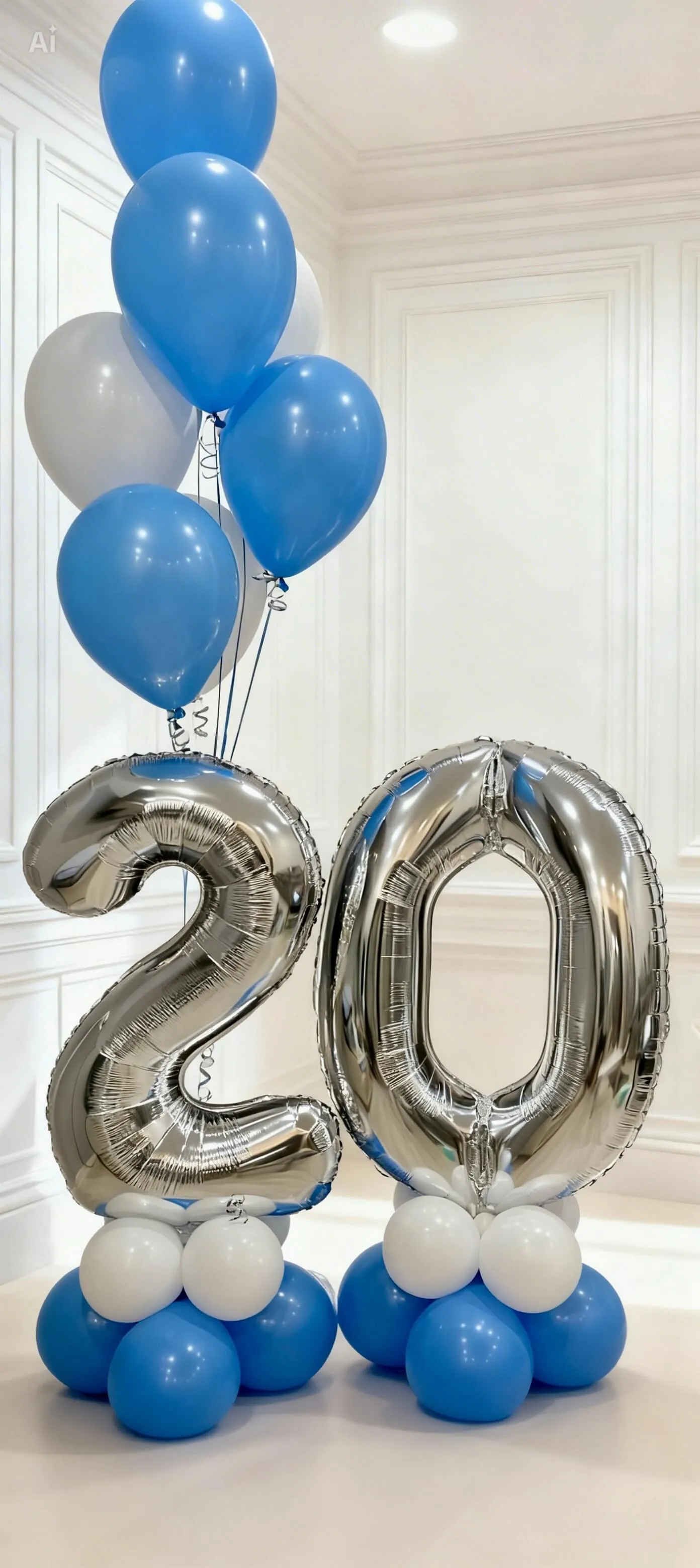 Воздушный шар - Комплект Цифры Воздух