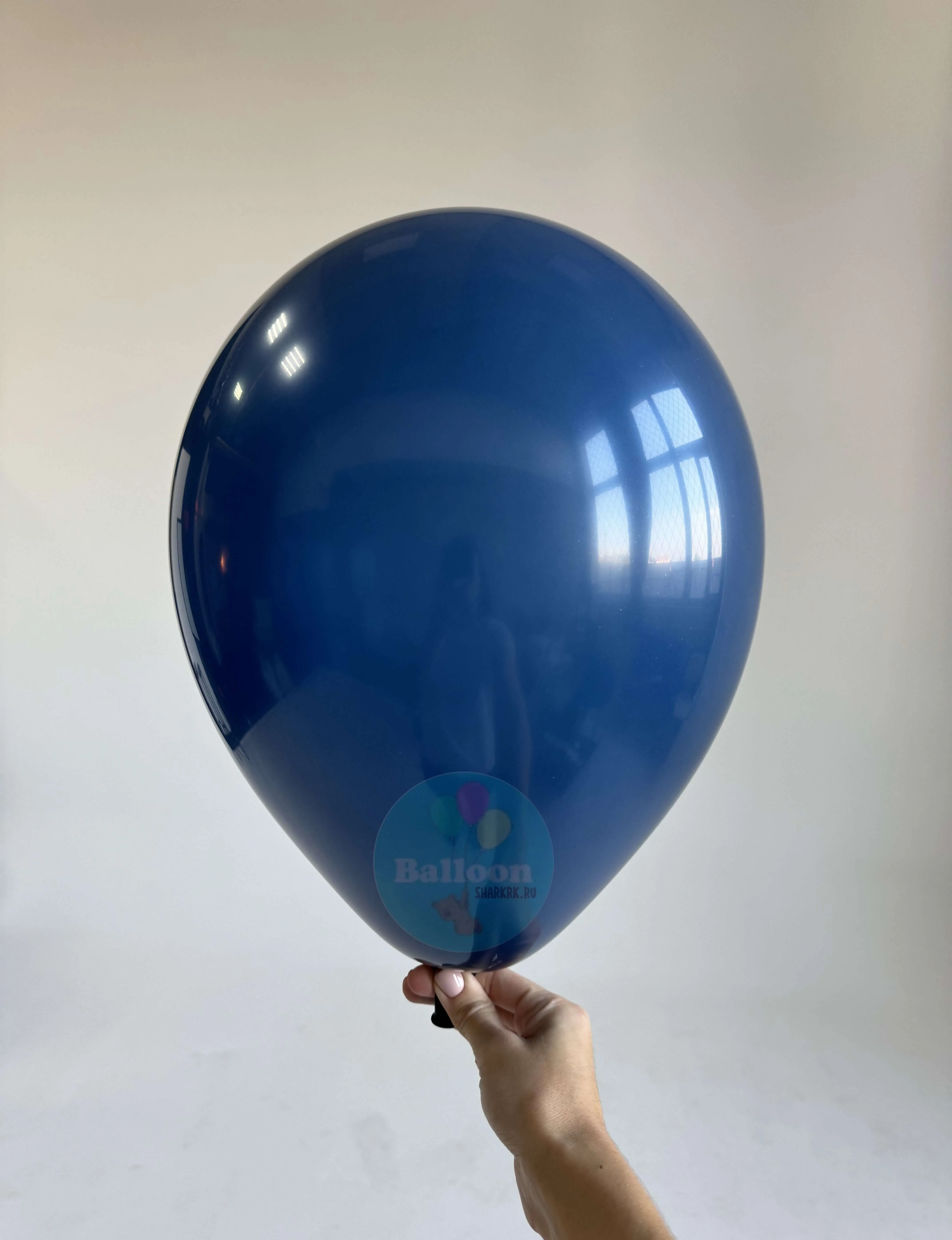 Гелиевый шар, Синий Темно-синий, 12"/30 см