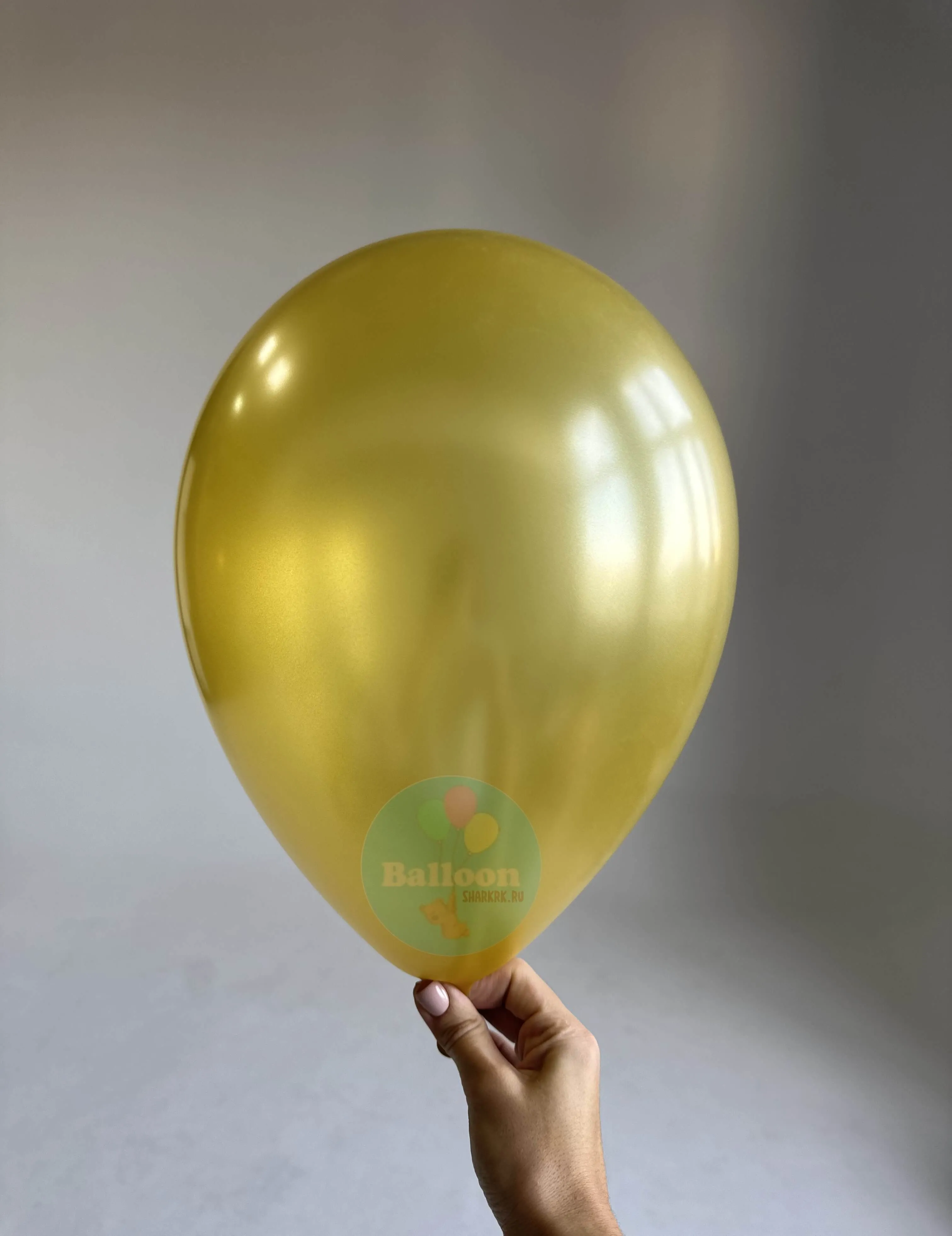 Гелиевый шар, Золото, 12"/30 см