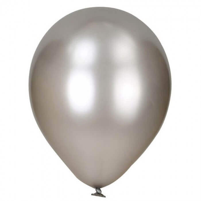 Гелиевый шар, Серебро, 12"/30 см