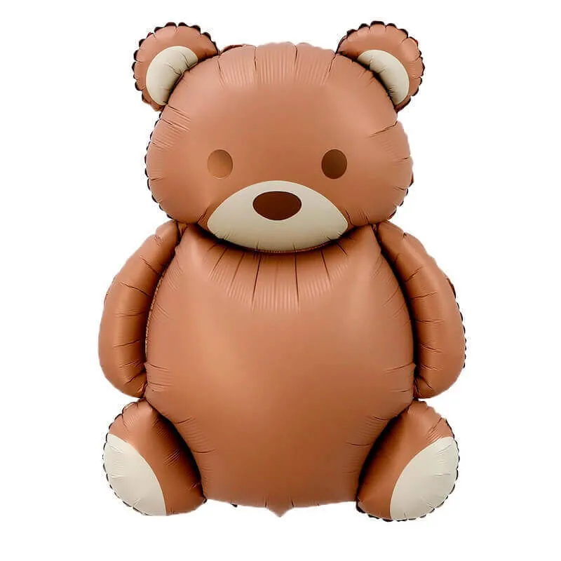 Воздушный шар - Фигура, Мишка латте 35"/89 см